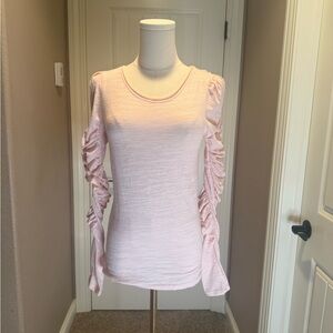 Free People Natasha Ruffle Sleeve Top